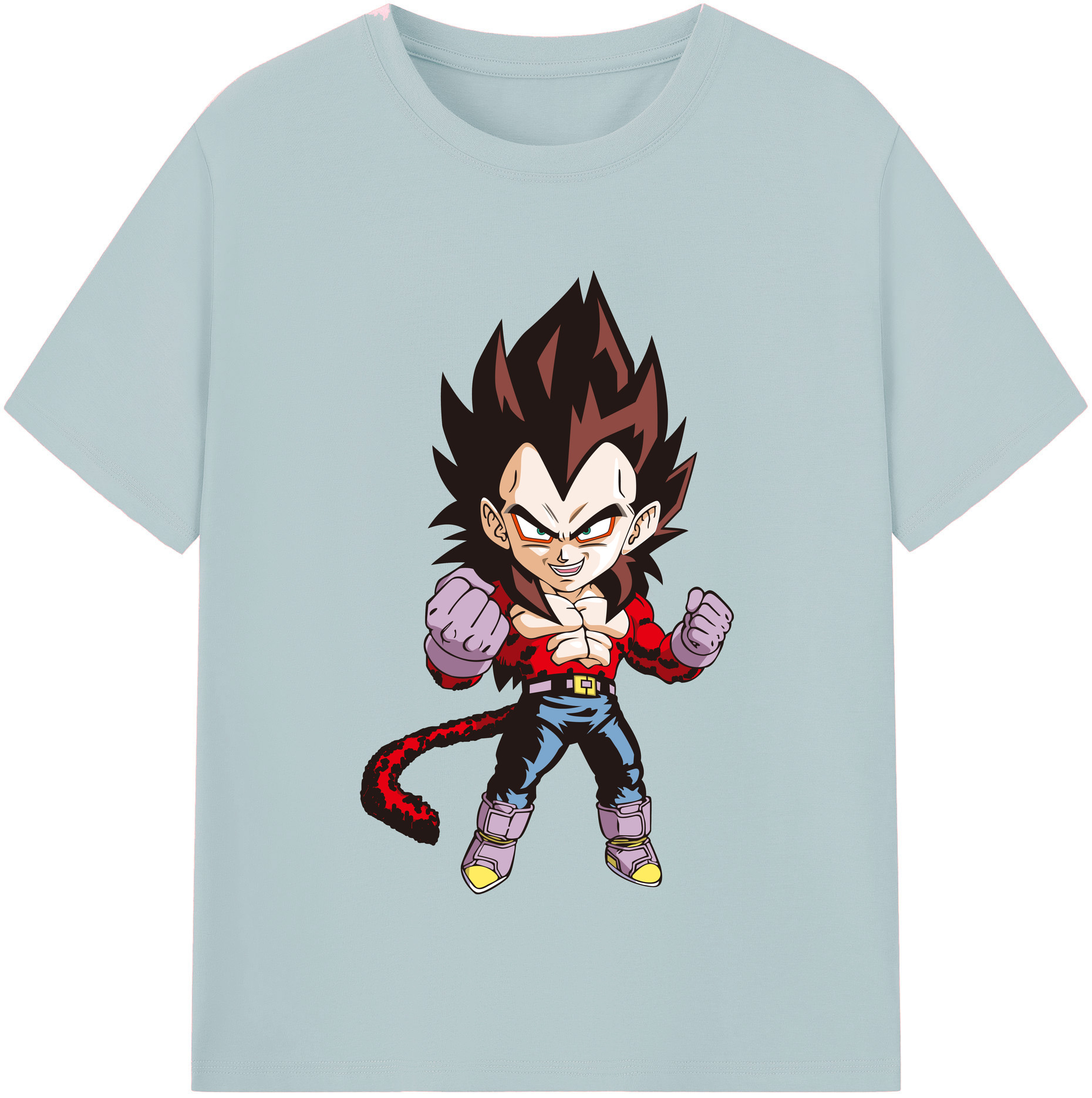 （画像用） ドラゴンボール ベジータ四世（Bejīta Yonsei）DRAGON BALL Vegeta IV 綿100％半袖Tシャツ（フロントプリント）